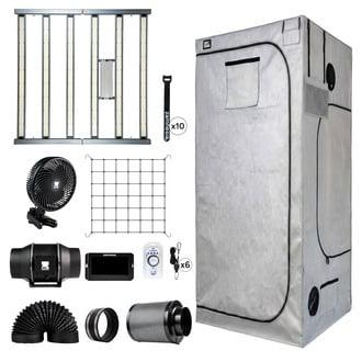 Kit tenda da coltivazione 120x120x200